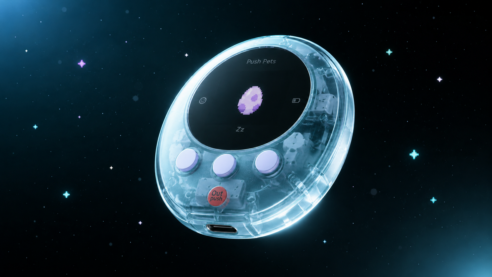 Push Pets in Atomic Blue / Ice